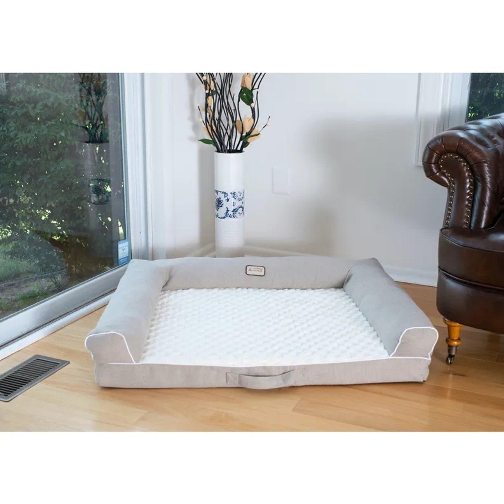 Armarkat Memory Foam Bolstered Pet Bed - Medium 35x28x8